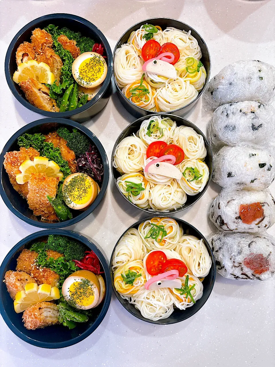 2024,05,30 チキンカツ&うさぎ素麺お弁当|kayoo_ch517♡3太郎1姫２モル♡81line Maさん