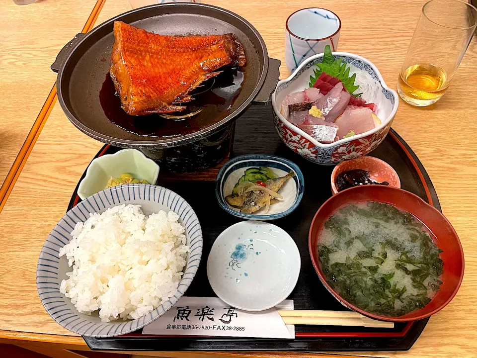 金目鯛の煮付け定食|とみさんさん