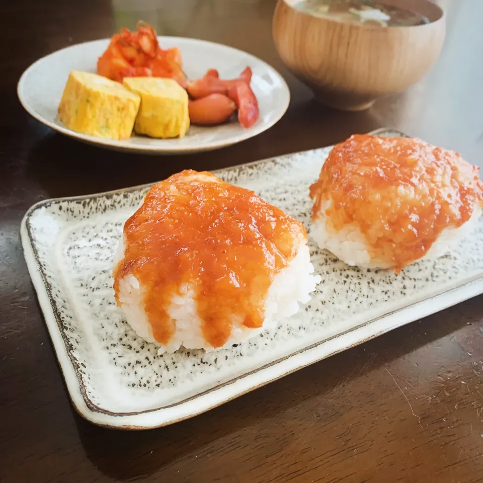 炊きたてごはんで味噌焼きおにぎり🍙♨️|leeさん