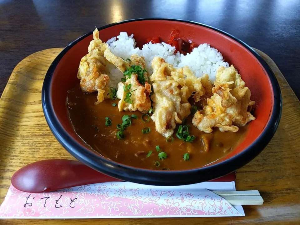 Snapdishの料理写真:とり天カレーライス|ねこニャンさん