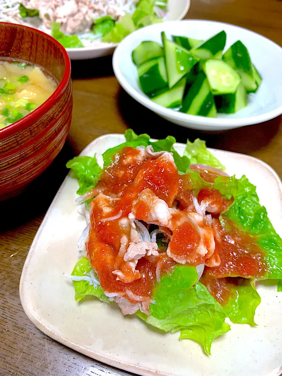 豚しゃぶトマトポン酢|satoeさん