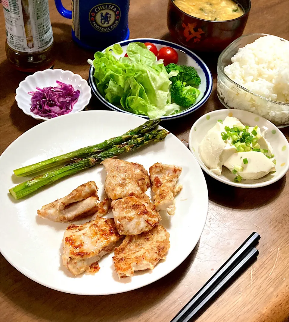 鶏胸肉のおかかマヨ焼き|あっつさん