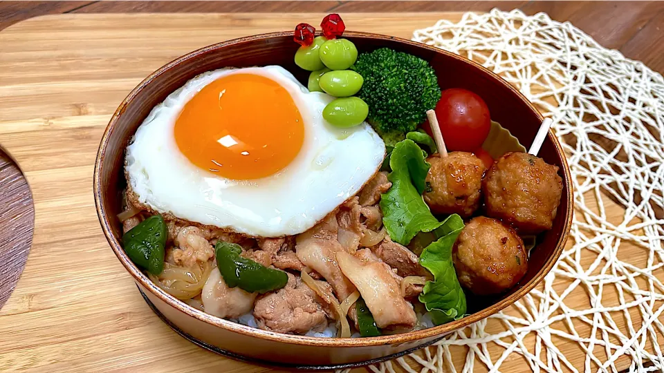 豚カルビ丼弁当|ちかちかさん