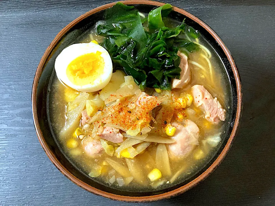 和風餡かけラーメン🍜|まちゃさん