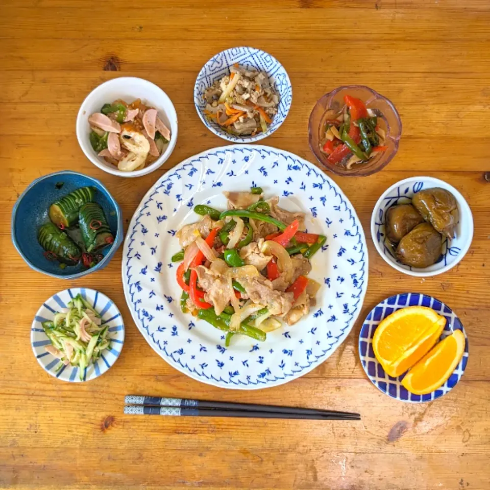 晩御飯🥢エスニック風豚のバジル炒め|まゆめろさん