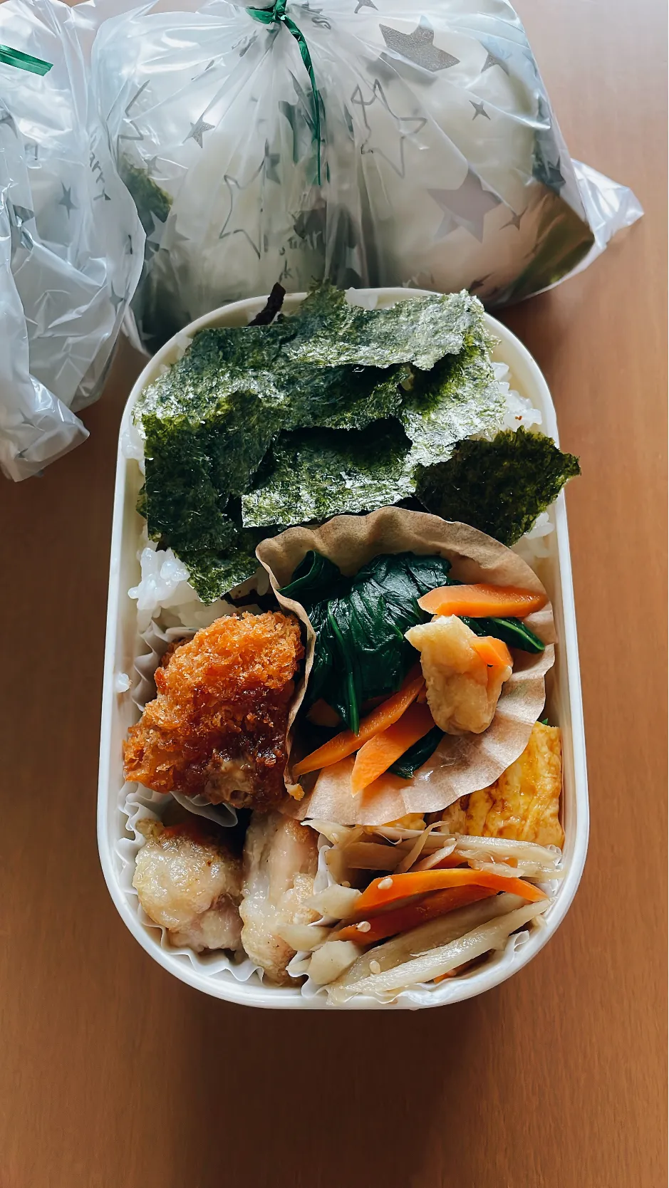 Snapdishの料理写真:今日の旦那のお弁当|sacchan( ﾐΦﻌΦ)ฅさん