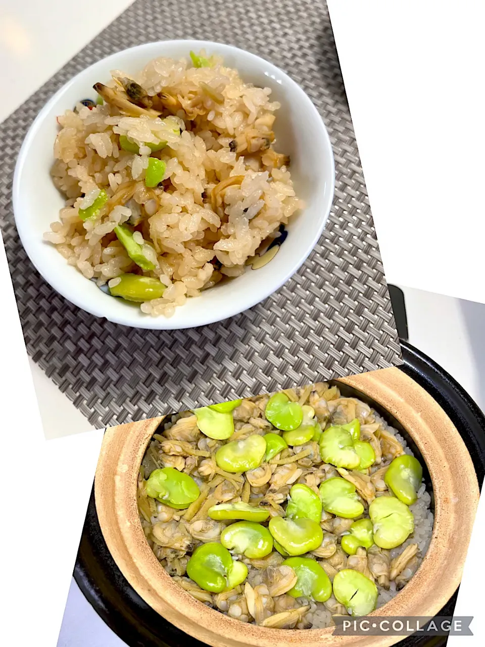 そら豆とあさりの炊き込みご飯|たちきちさん