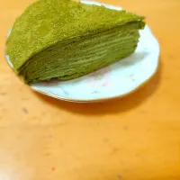 Snapdishの料理写真:抹茶のミルクレープ|Mikiさん