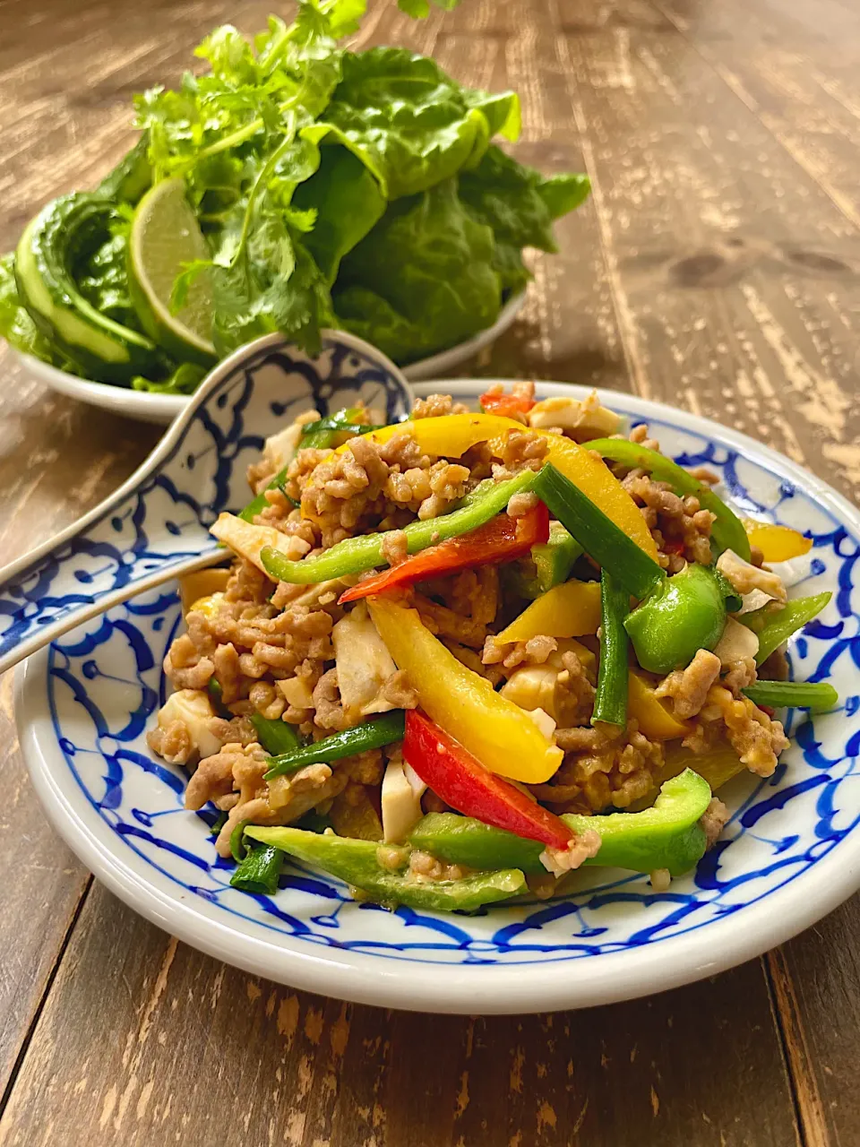 หมูสับไข่เค็ม（ムーサップカイケム）🇹🇭豚ひき肉と塩漬け卵炒め|七海さん