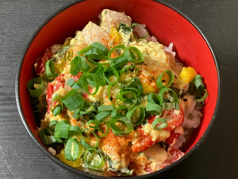 野菜たっぷり親子丼|まちゃさん