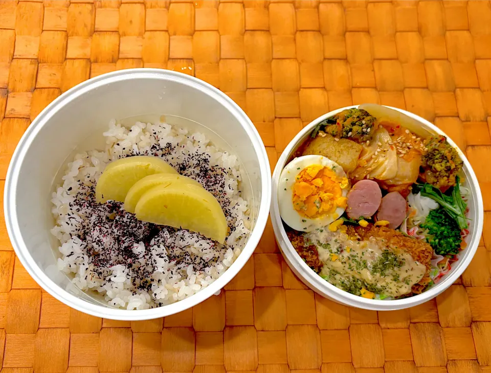 中学生息子のお弁当🍱 ダッカルビとイカフライ弁当🍱|Snow10さん