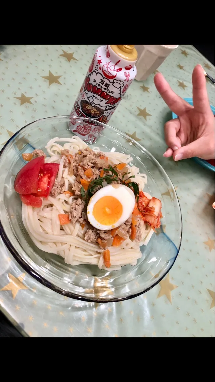 豆乳坦々うどん　yummyでおいしい🤍🤭|きらきらさん