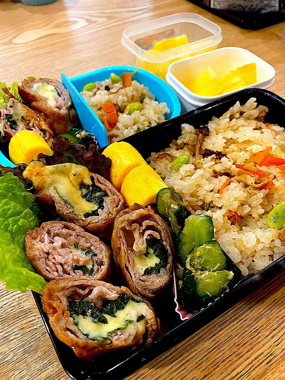 豚のしそチーズ巻き弁当|しばざきまりさん