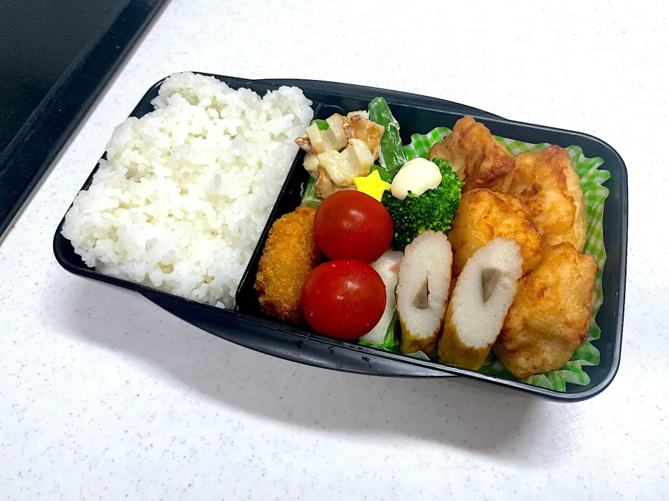 Snapdishの料理写真:6/2 旦那弁当⁂唐揚げ弁当|ゆさん