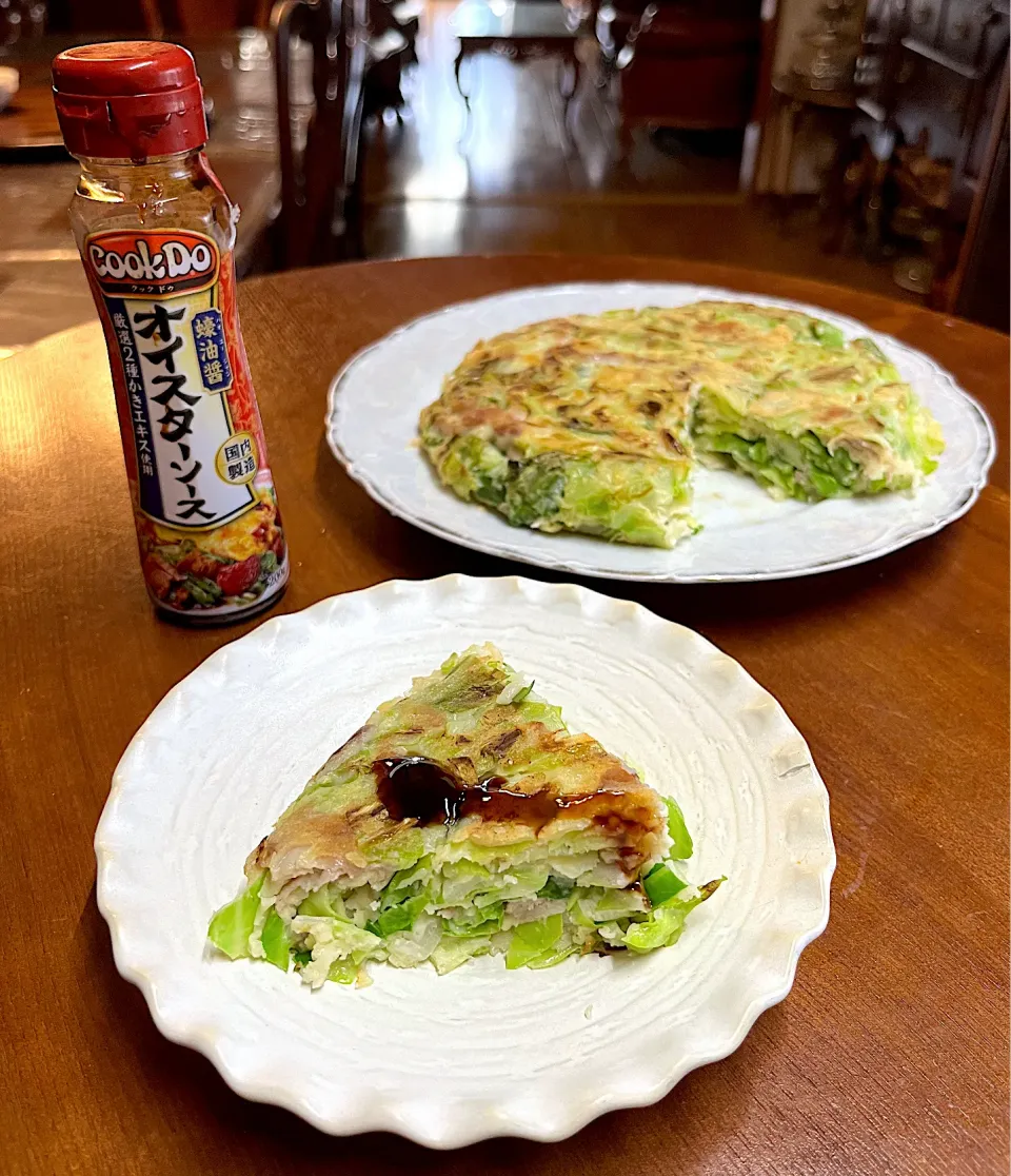 お好み焼き風米粉パウダーキャベツ炒め♪|henryさん