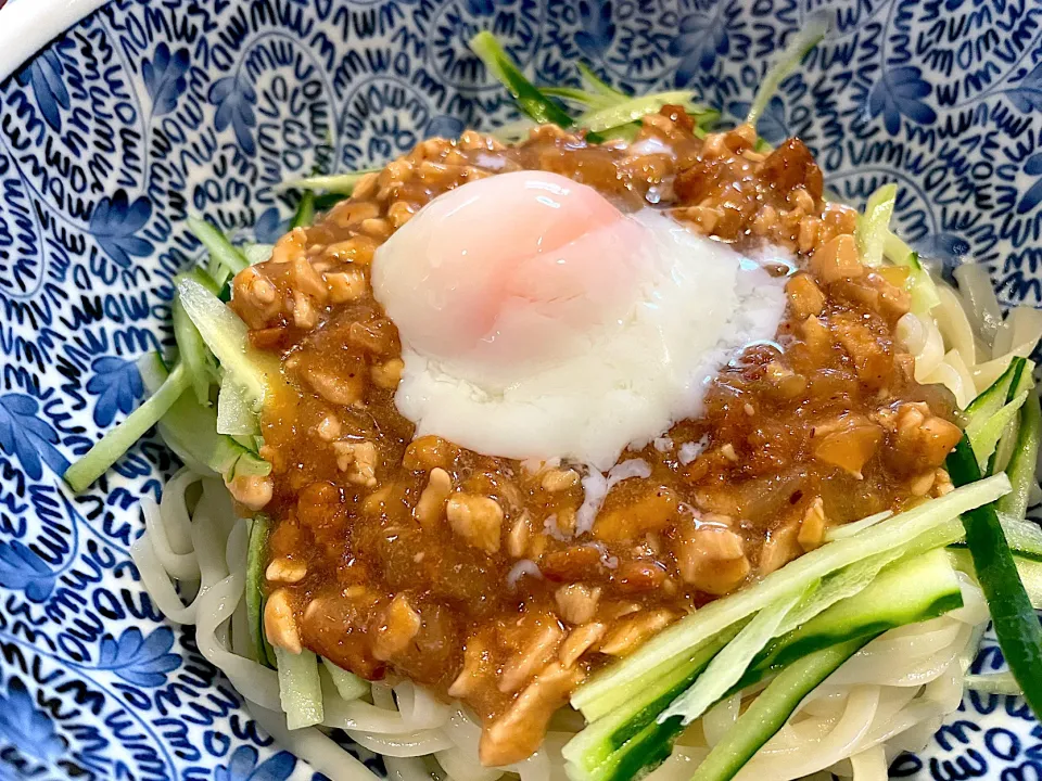 鶏むねジャージャーうどん|kurakusaさん