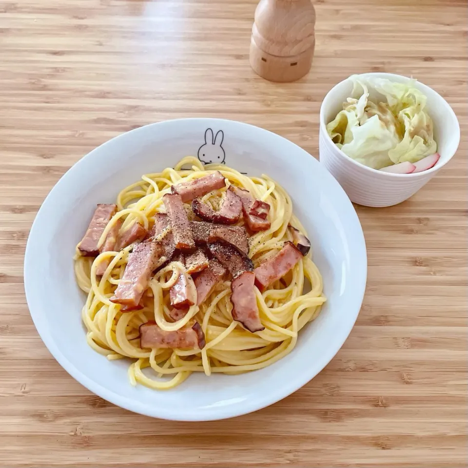 Snapdishの料理写真:焼豚カルボナーラ🐷🍽|Y🤍さん