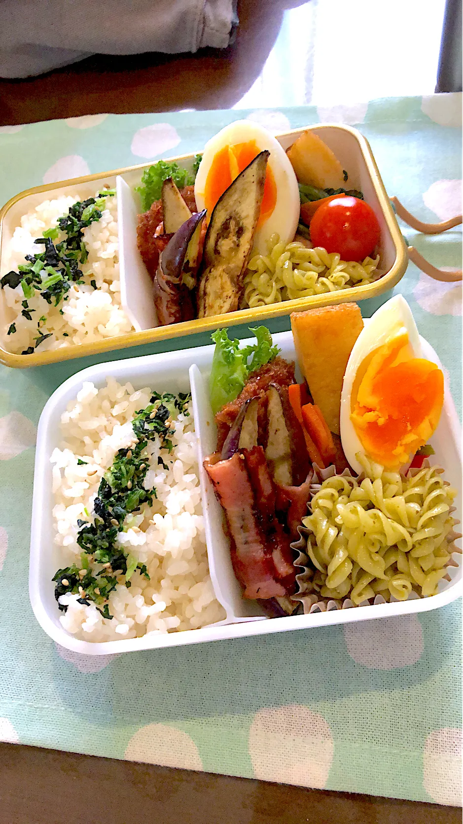 2024.6.4  ＊今日のお弁当＊バジルソースでマカロニサラダ♪♪|rinrin*mama*さん