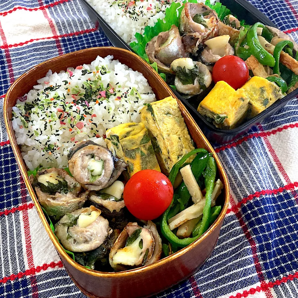 イワシのチーズ大葉巻き弁当|SaDaさん