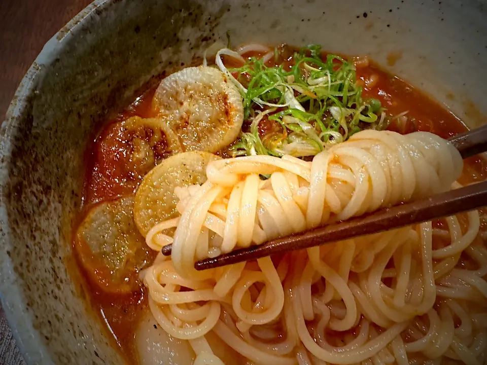 帆立のアラビアータそうめん|半田手延べそうめんの店 阿波や壱兆さん