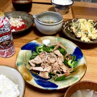 Snapdishの料理写真:ピーマンと豚肉の炒め物|amumuさん