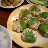 Snapdishの料理写真:鯵のさんが焼き|こじまるさん