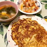 Snapdishの料理写真:豆腐チヂミ#ダイエットメニュー|まきほさん