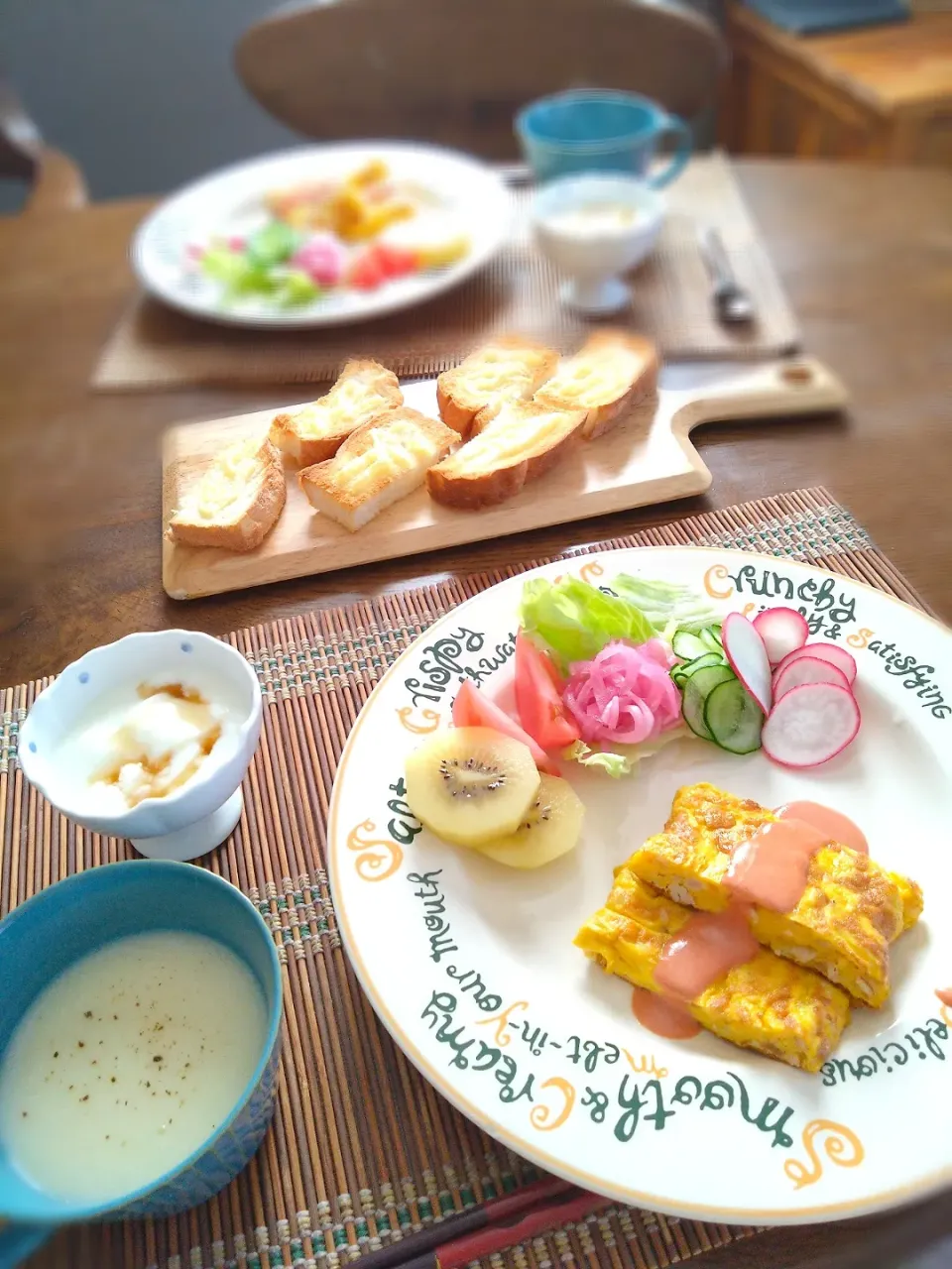 昨日の朝ごはん🌅！|まめころさん