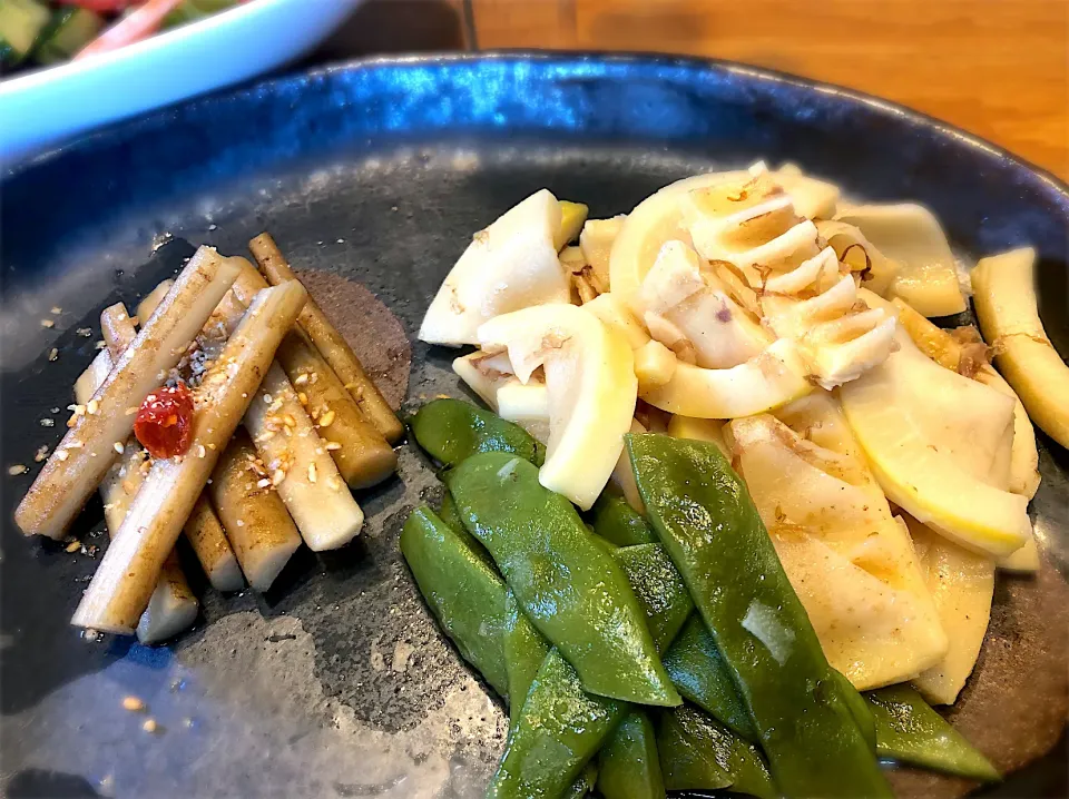 採れたてホンダケの土佐煮　ゴボウ甘酢|じゅんさんさん