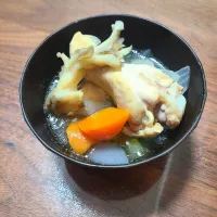 Snapdishの料理写真:手羽元と野菜の塩スープ|csさん