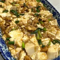 Snapdishの料理写真:Braised soft tofu/ beancurd with mince chicken|Jocelyn SETさん