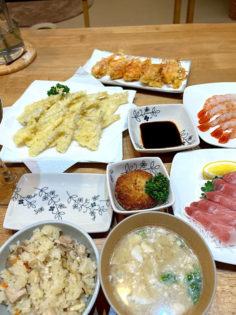 6.５夕飯😊海鮮祭り気味です！|よこぴさん