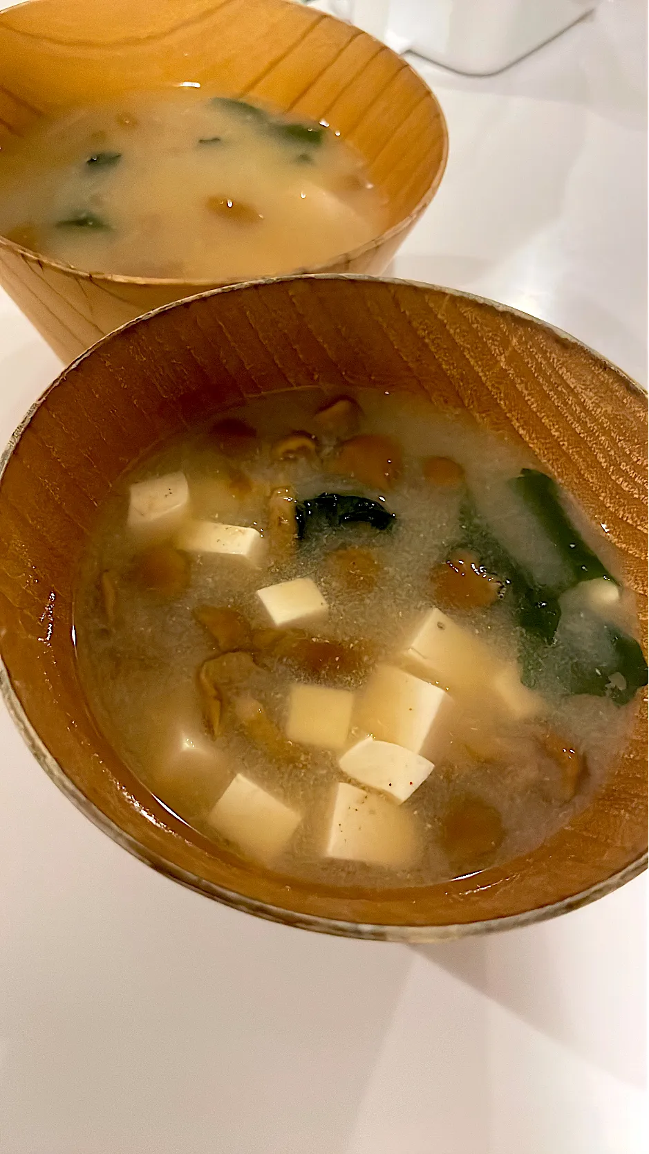 Snapdishの料理写真:なめこと豆腐とわかめの味噌汁|ゆっちさん