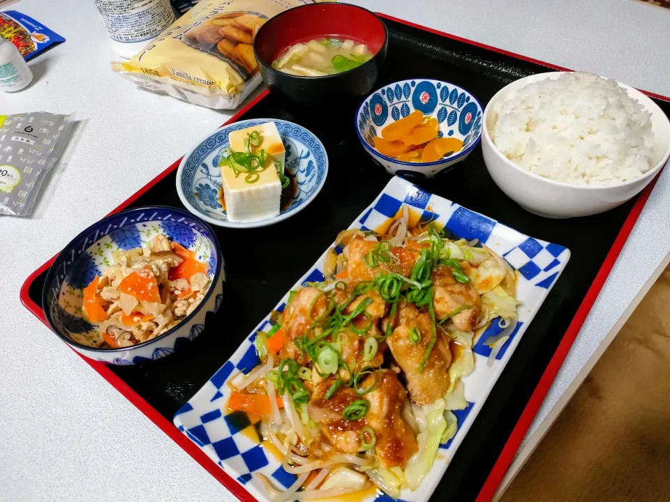 ひとくち和風チキンステーキ定食。|ariyo4200さん