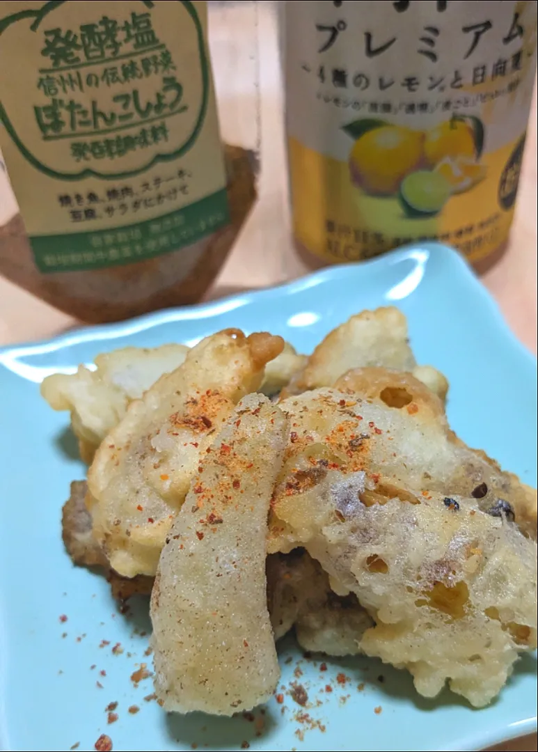 Snapdishの料理写真:らっきょう天|ひとみんΨ(*´∀｀)Ψさん