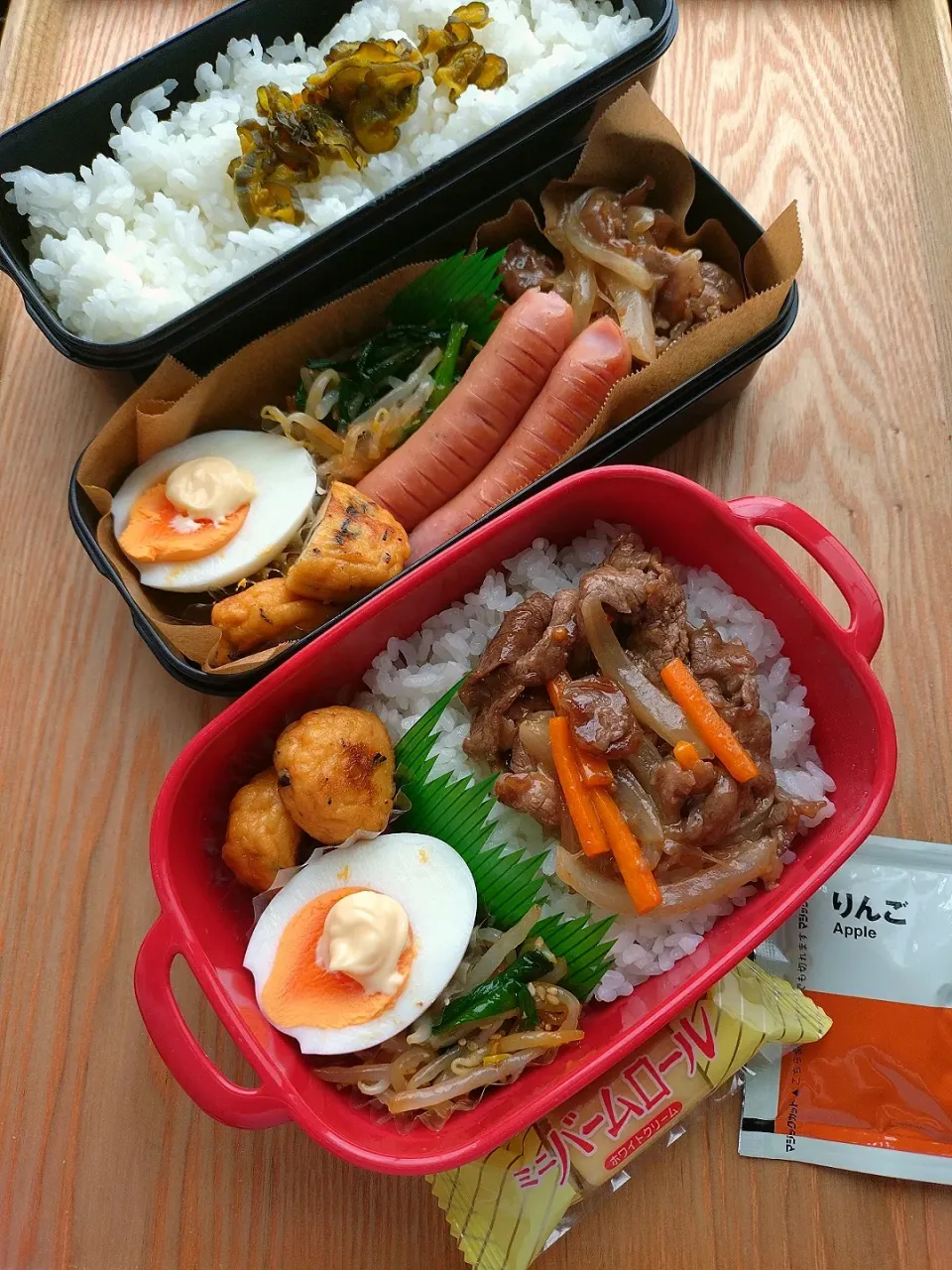 夫と娘のお弁当|みわさん