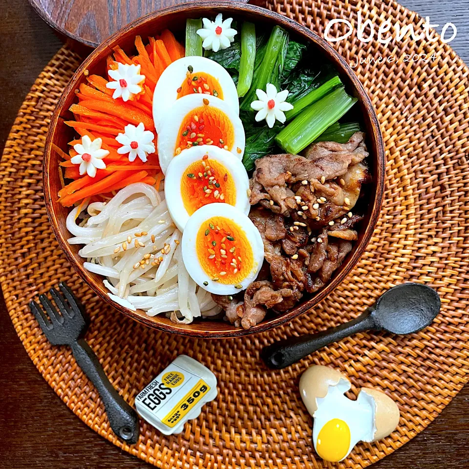 豚こまビビンバ弁当🍱|まぁちゃんさん