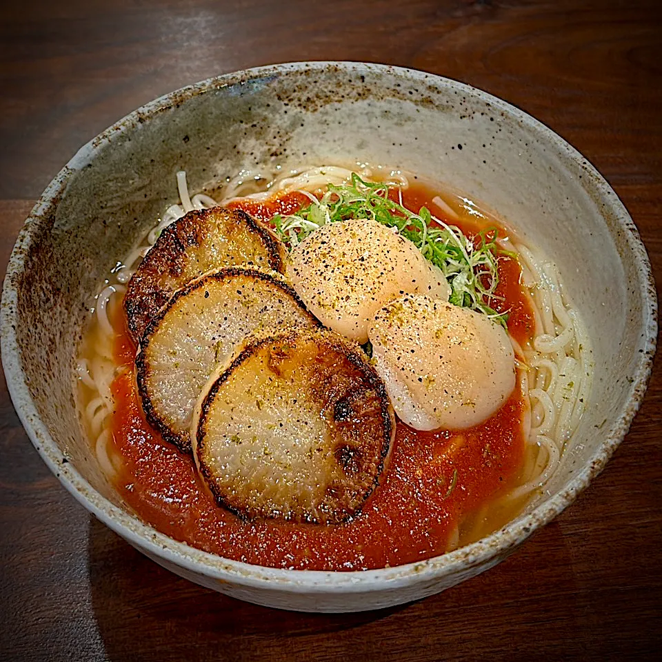 帆立のアラビアータそうめん|半田手延べそうめんの店 阿波や壱兆さん