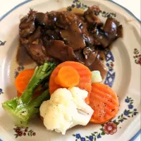 Pork chop with Steamed Buttered and Garlic Veggies|IMAXさん