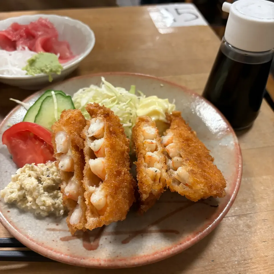 酒津屋名物エビカツ(◍•ڡ•◍)❤|いつみさん