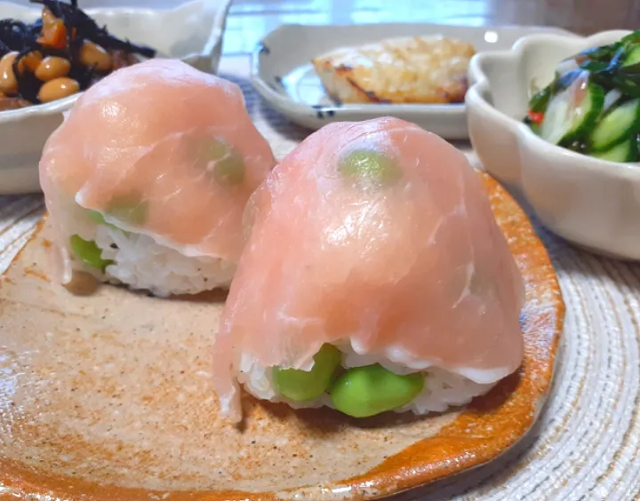 生ハムおにぎり🍙|びせんさん