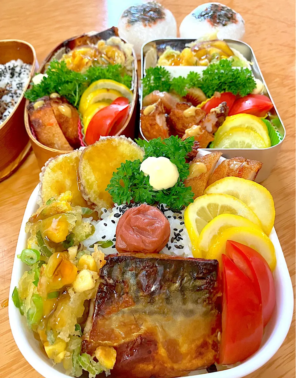 家族お弁当🍱ｏ(｡・‧̫・｡)ｏ♡︎❤️|ふみぃさん