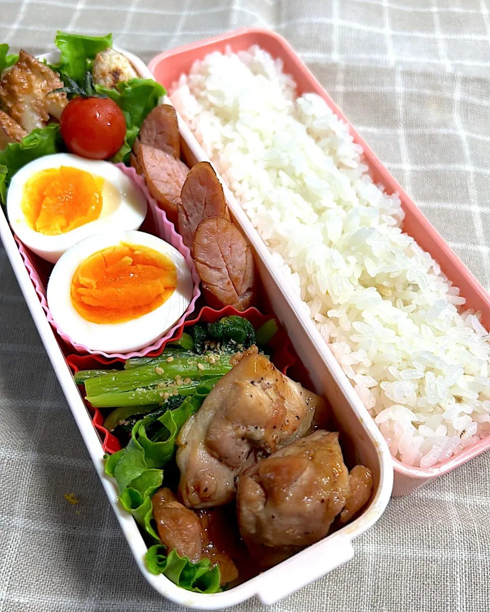 Snapdishの料理写真:チキンの照り焼き弁当|まめすけ⭐︎さん