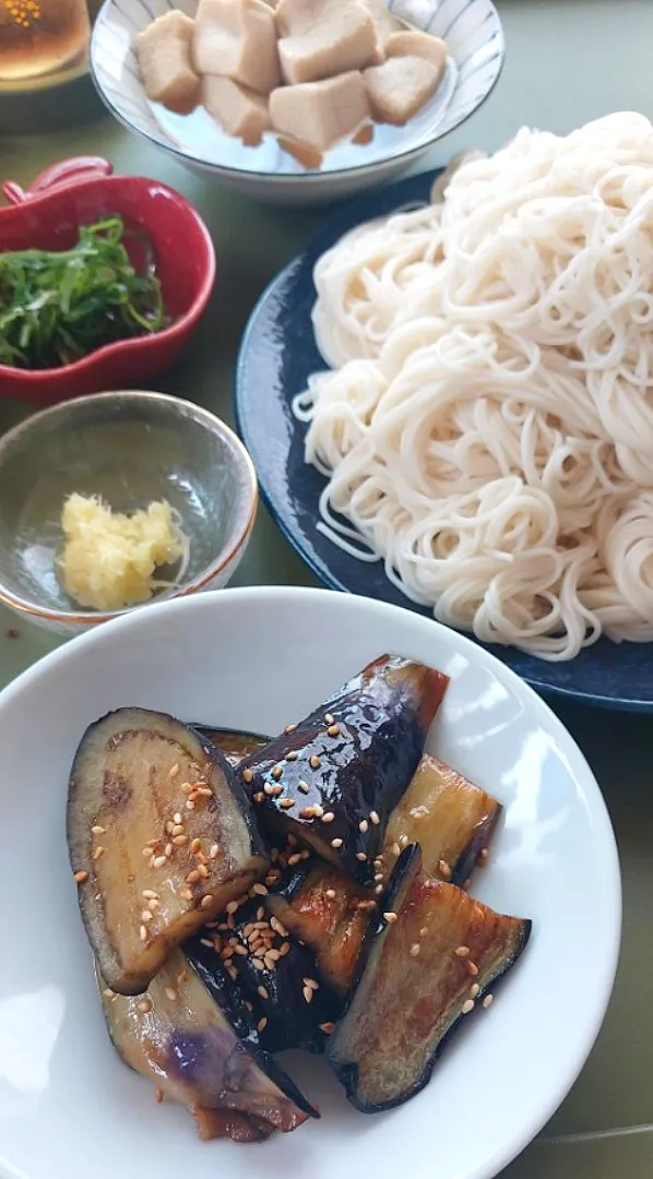 そうめん〜！|きつねさん