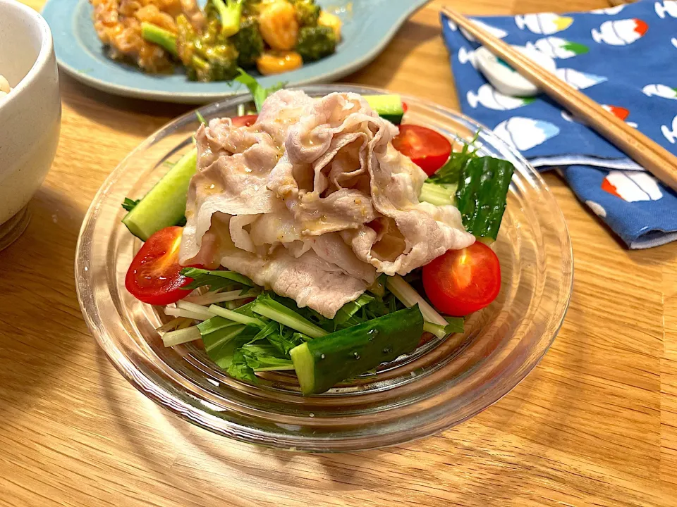 豚しゃぶサラダ|かぼちゃんさん