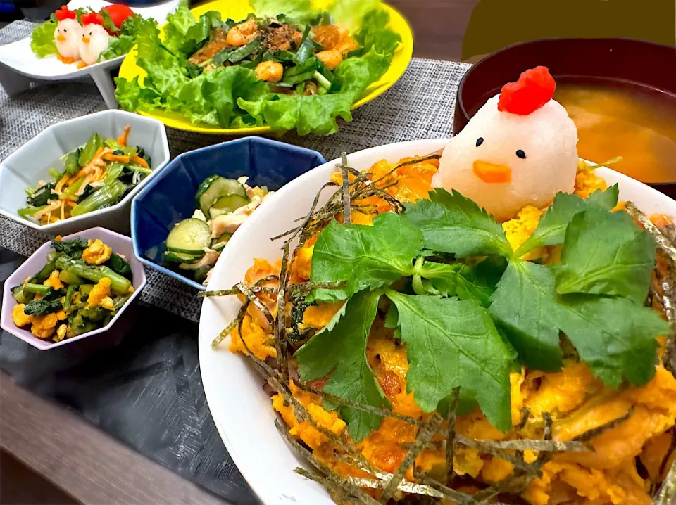 親子丼&ニワトリ🐓|こりちゃんさん