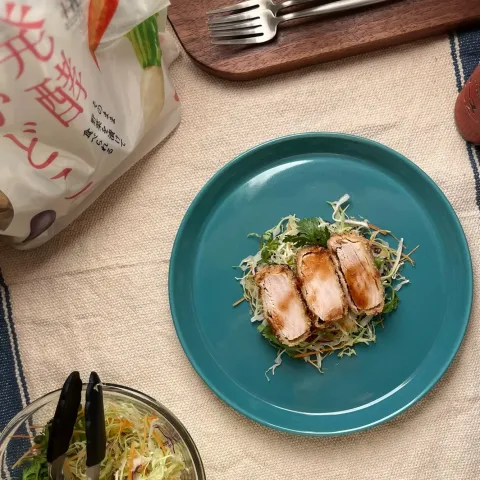 「プラス糀 発酵ぬかどこ」を使ってみたSnapdishの料理・レシピ写真:キハダマグロのぬか漬けフライ