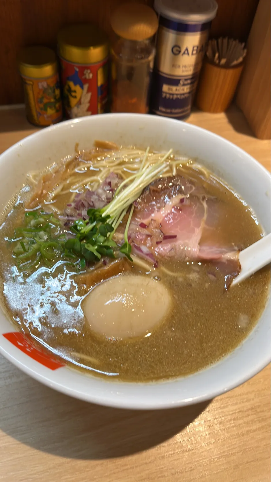 Snapdishの料理写真:濃厚煮干し   味玉|rockiさん