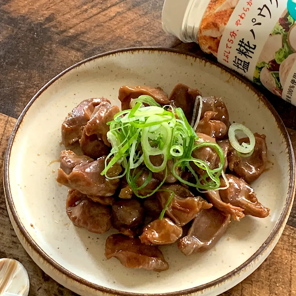 Snapdishの料理写真:からあげビールさんの料理 【おうち居酒屋ごはん】砂肝と新にんにくのピリ辛焼肉のたれ炒め|ユッキーさん