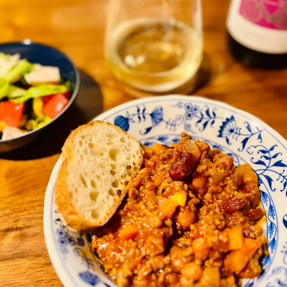 チリコンカン & コブサラダ 🇲🇽🇺🇸Chile (Chili) con Carne & Cobb Salad|アッコちゃん✨さん